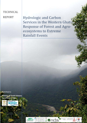 Hydrologic and carbon services in the Western Ghats: Response of forests and agro-ecosystems to extreme rainfall events