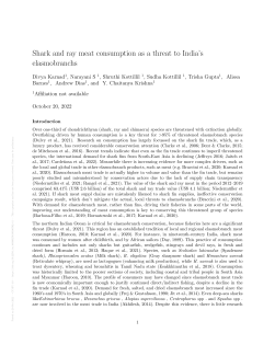 Shark and ray meat consumption